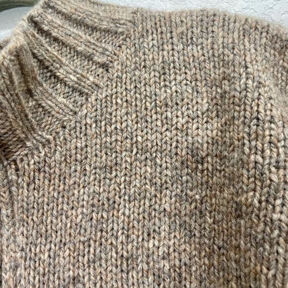 Vintage Eddie Bauer Legend Mens Knit Lambswool Nordic Sweater Quarter Pull Large - Picture 9 of 14